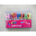 Happy Birthday Letter Cake Pick Set Candle